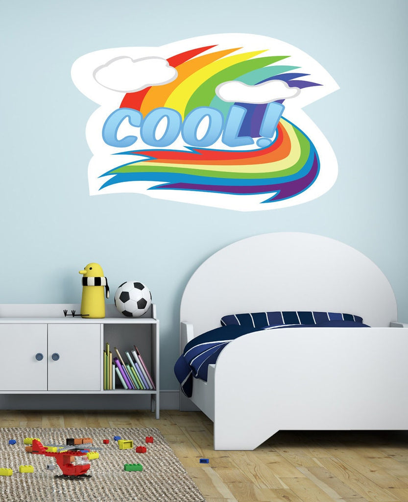 Lettering Cool Wall decal, Lettering Cool Wall sticker,modern wall art, Multi Color AN-693