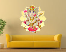 Load image into Gallery viewer, Goddess Ganesha Mandala Wall decal, Ganesha Wall sticker,modern wall art, Charmy Crafts Metal Ganesha for Home Wall Décor Multi Color k-801