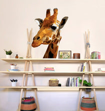 Load image into Gallery viewer, Giraffe Animal Polygonal Wall decal, Giraffe Animal Polygon sticker, modern wall art, animal wall decals Multi Color GD231