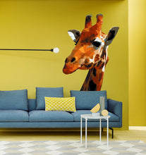 Load image into Gallery viewer, Giraffe Animal Polygonal Wall decal, Giraffe Animal Polygon sticker, modern wall art, animal wall decals Multi Color GD231