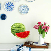 Load image into Gallery viewer, DIY Self Adhesive Summer Watermelon Wall Decals, Peel and Stick Nursery Kids Fruit Wall Stickers Girls Bedroom Wall Decor Multi Color GD233