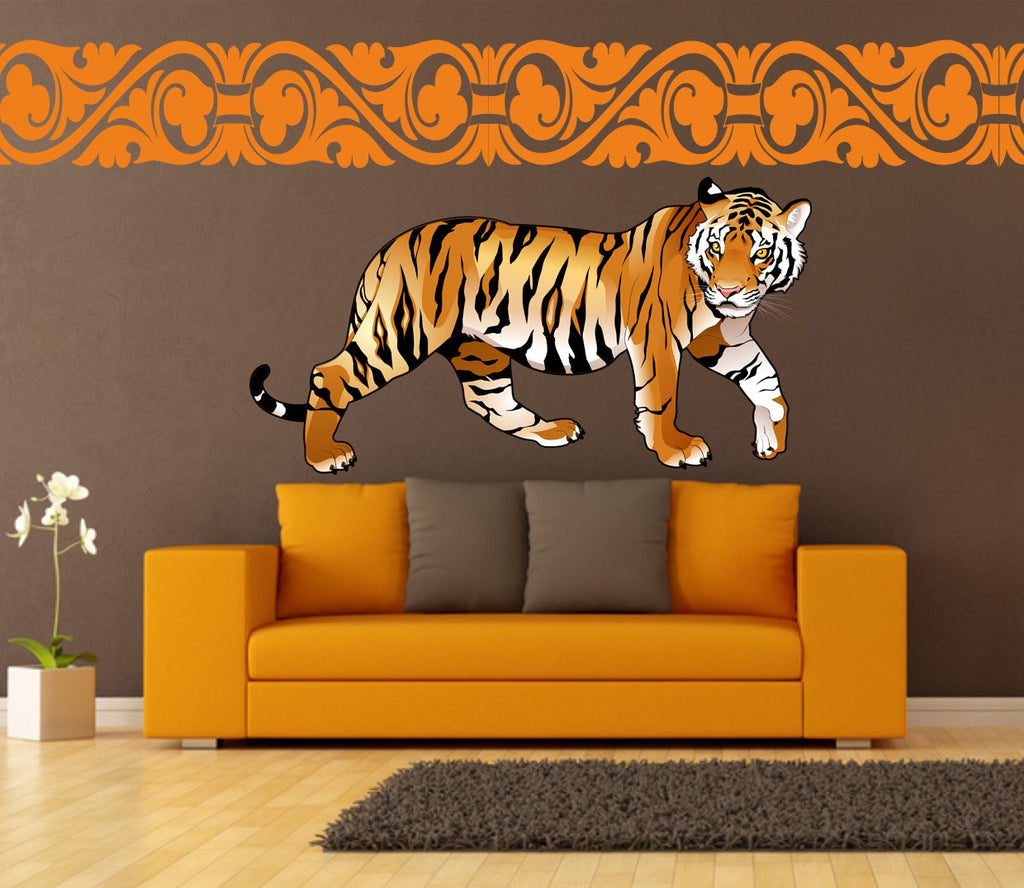 tiger decals, tiger wall stickers for bedroom, room decor, home decor, tiger stickers, wall decor bedroom decor,wall decor for bedroom,k-918