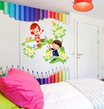 Load image into Gallery viewer, Children Wall decal, Children Wall sticker,modern wall art, Wall Decals Kids Wall Stickers Baby Nursery Childrens Bedroom Playroom k-877