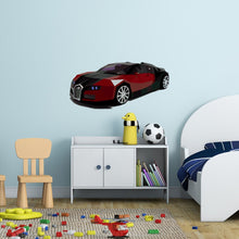 Load image into Gallery viewer, Bugatti wall stickers Supercar poster decal for room decor Creative Vinyl Low poly Car home Art Kids Bedroom GD268