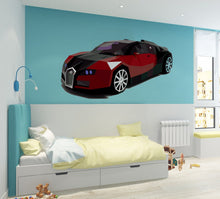 Load image into Gallery viewer, Bugatti wall stickers Supercar poster decal for room decor Creative Vinyl Low poly Car home Art Kids Bedroom GD268