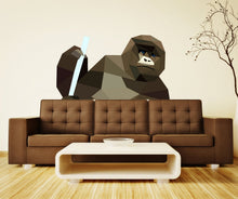 Load image into Gallery viewer, Giant 3D Orangutan Wall Decals Black Vinyl Gorilla Wall Stickers, Wall Decor for Kids Teens Bedroom Living Room Playroom Decoration-GD274