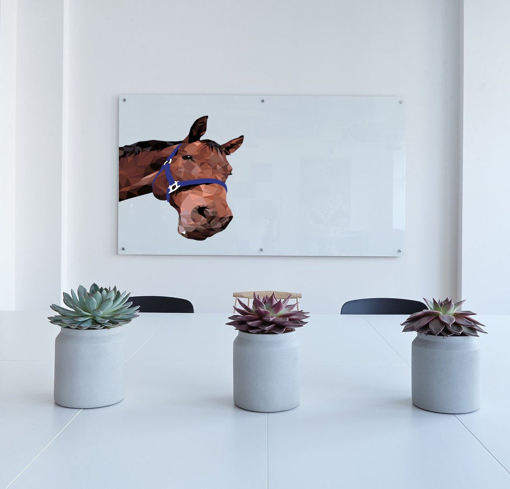 Horse Polygonal Wall decal, room decor , sticker, wall sticker. horse wall sticker, wall decor for bedroom, vinyl sticker, Multi Color GD277
