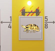 Load image into Gallery viewer, Turtle Polygonal Wall decal,Cute Lovely Green Sea Turtle Wall Decals, Cartoon Sea Turtle Animal Vinyl Bathroom Wall Sticker GD279