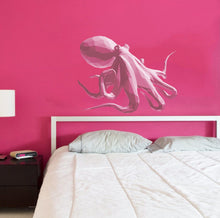 Load image into Gallery viewer, Squid Polygonal Wall decal, Wallmonkeys Squid Wall Decal Peel and Stick Graphic, Octopus Wall Sticker Ocean Sea Fish Multi Color GD285