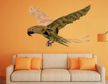 Load image into Gallery viewer, Wallmonkeys Parrot Flying Hand Draw Wall Decal Peel and Stick Graphic, Bird Parrot Polygon sticker,modern wall art, Multi Color GD293