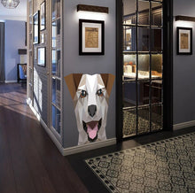 Load image into Gallery viewer, Dog Polygonal Wall decal, Dog Polygon sticker, dog bedroom decor for boys, dogs wall stickers, dog decorations for home Multi Color GD294