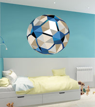 Load image into Gallery viewer, Soccer ball Polygonal Wall decal, Wall Art Soccer Ball Stickers Decals for Kids Room, modern wall art, Multi Color GD295