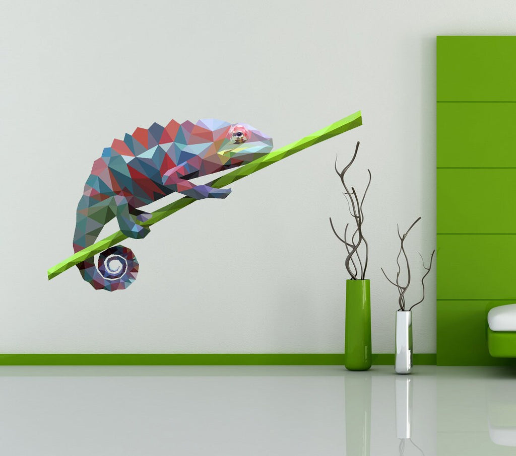 Reptile Lizard Vinyl Sticker Florida Tropical Reptile Lizard Wall Decals Zoo Interior Vinyl Wall Sticker Jungle Theme Kids Room Decals-GD296