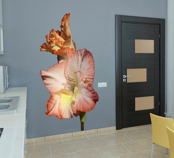 Orchid flower Wall decal, Orchid flower Wall sticker,modern wall art, Multi Color AN-206
