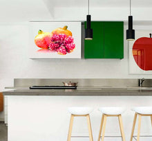 Load image into Gallery viewer, Pomegranate fruit Polygonal Wall decal Pomegranate fruit Polygon sticker Pomegranate Polygon Modern Kitchen wall stickers Multi Color GD303