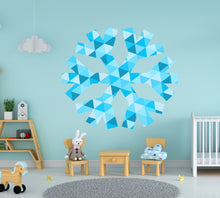 Load image into Gallery viewer, Snowflake Polygonal Wall decal, Snowflake Polygon sticker,modern wall art, Multi Color GD261