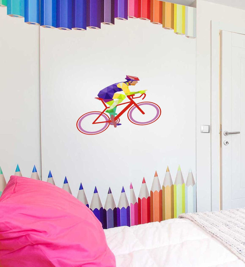 Dirt Bike Decals, Mountain Bike Wall Stickers, Dirt Bike Party Decorations & Dirt Bike Stickers - Wall Decor Living Room - GD309