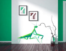 Load image into Gallery viewer, Mantis insect Polygonal Wall decal, Mantis insect Polygon sticker,modern wall art, Multi Color GD262