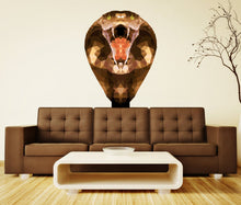 Load image into Gallery viewer, King Cobra Snake Wall Decal by Wallmonkeys Peel and Stick Graphic, Tribal Room Snake Cobra Reptile Stickers Multi Color GD264