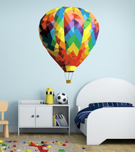 Load image into Gallery viewer, Balloon Polygonal Wall decal, Hot Air Balloon Wall Decals,Peel and Stick Removable, Balloons Wall Stickers Decoration Multi Color GD319