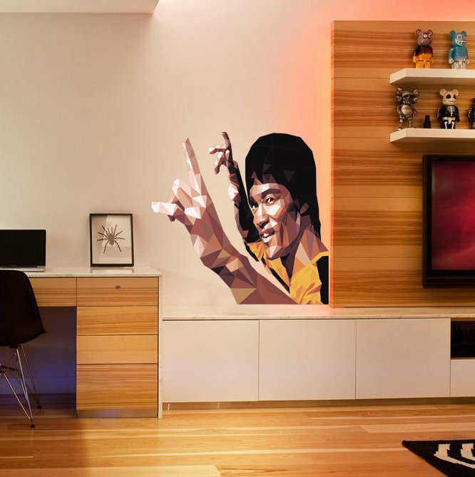 Martial Arts kung Fu Shaolin Soccer Wall decal, kung Fu Legend sticker, Martial Arts Wall Decal Karate Sport Wall Multi Color GD342