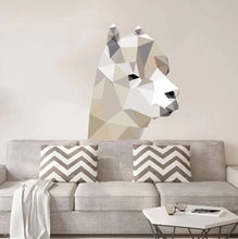 Load image into Gallery viewer, Llama Polygonal Wall decal, Llama Polygon sticker, Llama Peel and Stick Giant Wall Decals, modern wall art, Multi Color GD347