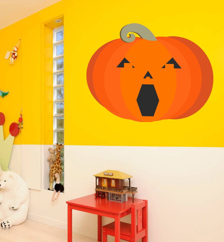 Halloween pumpkins decor indoor Pumpkins decals Cottagecore decor kitchen Autumn decal vinyl Kitchen wall decor ideas