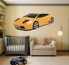 Load image into Gallery viewer, Car Polygonal Wall decal, Car Polygon sticker,modern wall art, Multi Color GD272