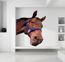 Load image into Gallery viewer, Horse Polygonal Wall decal, room decor , sticker, wall sticker. horse wall sticker, wall decor for bedroom, vinyl sticker, Multi Color GD277