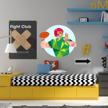Load image into Gallery viewer, American football Polygonal Wall decal, Football Player Wall Decal ,Sports Sticker Vinyl Decor, wall decor living room, Multi Color GD280
