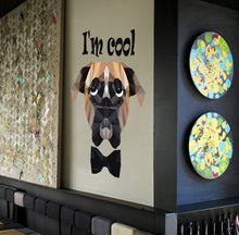Load image into Gallery viewer, Pit Bull 3d Dog Polygonal Wall decal, dog bedroom decor for boys, dogs wall stickers, living room decor, wall decoration Multi Color GD281