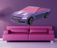 Load image into Gallery viewer, Car Polygonal Wall decal, Car Polygon sticker,modern wall art, Multi Color GD282