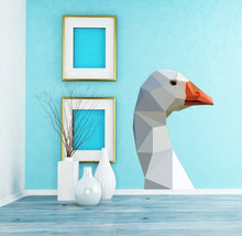Load image into Gallery viewer, Swan Polygonal Wall decal, Swan Wall Decals Girls Wall Stickers Girls Bedroom Romantic Room Wall Decor-Multi Color GD291