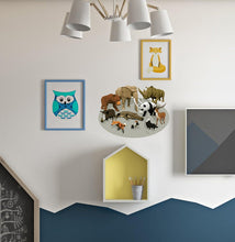 Load image into Gallery viewer, Animals Polygonal Wall decal, Animals Polygon sticker, modern wall art, Jungle Animal Wall Stickers for Kids Room Decor Multi Color GD292