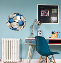 Load image into Gallery viewer, Soccer ball Polygonal Wall decal, Wall Art Soccer Ball Stickers Decals for Kids Room, modern wall art, Multi Color GD295