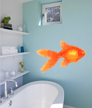 Load image into Gallery viewer, Gold fish Polygonal Wall decal, Goldfish Aquarium StickerVinyl Waterproof Sticker Decal Car Laptop Wall Window Sticker Multi Color GD308