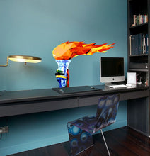 Load image into Gallery viewer, Olympic Flame Polygonal Wall decal, Olympic Flame Polygon sticker,modern wall art, Multi Color GD311
