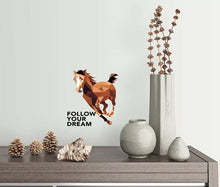 Load image into Gallery viewer, Horse Quote Dream, wall sticker, wall stickers, bedroom decor, room decor, horse stickers,Horse Quote Dream ,horse decor, Multi Color GD330