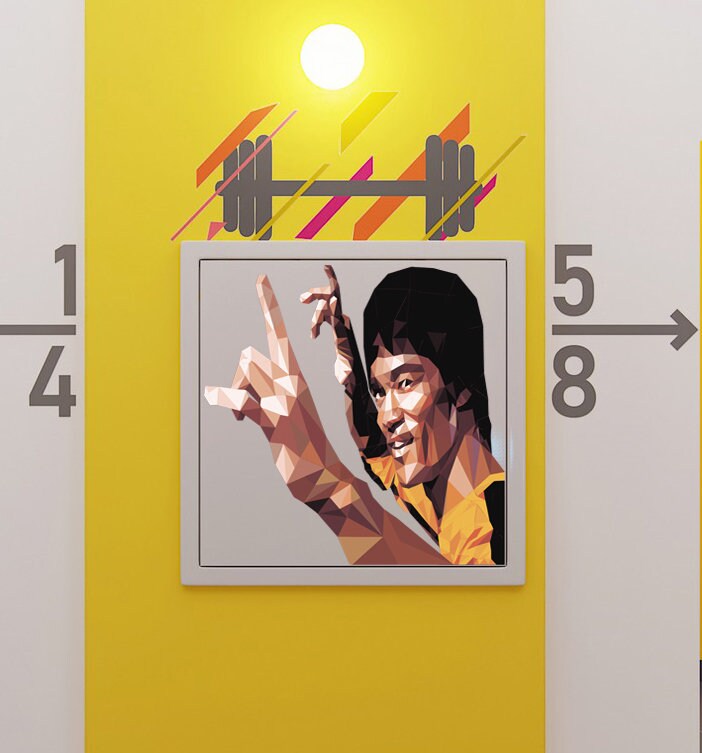 Martial Arts kung Fu Shaolin Soccer Wall decal, kung Fu Legend sticker, Martial Arts Wall Decal Karate Sport Wall Multi Color GD342