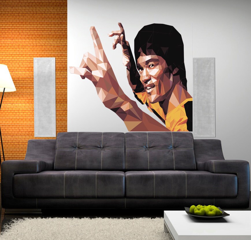 Martial Arts kung Fu Shaolin Soccer Wall decal, kung Fu Legend sticker, Martial Arts Wall Decal Karate Sport Wall Multi Color GD342