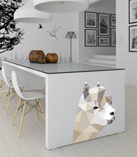 Load image into Gallery viewer, Llama Polygonal Wall decal, Llama Polygon sticker, Llama Peel and Stick Giant Wall Decals, modern wall art, Multi Color GD347