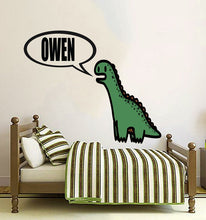 Load image into Gallery viewer, Nursery boys Dino Wall Decal,Dinosaur Wall Decals, Boys Room Wall Stickers, GD407