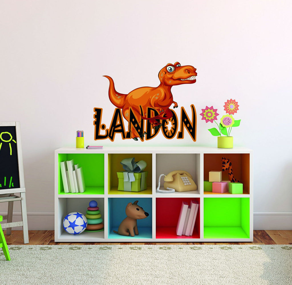 Dinosaur Custom name wall decal, Baby Boy Girl Unisex - Nursery Decal for Home Bedroom Children , dinosaur decals for boys room, GD409