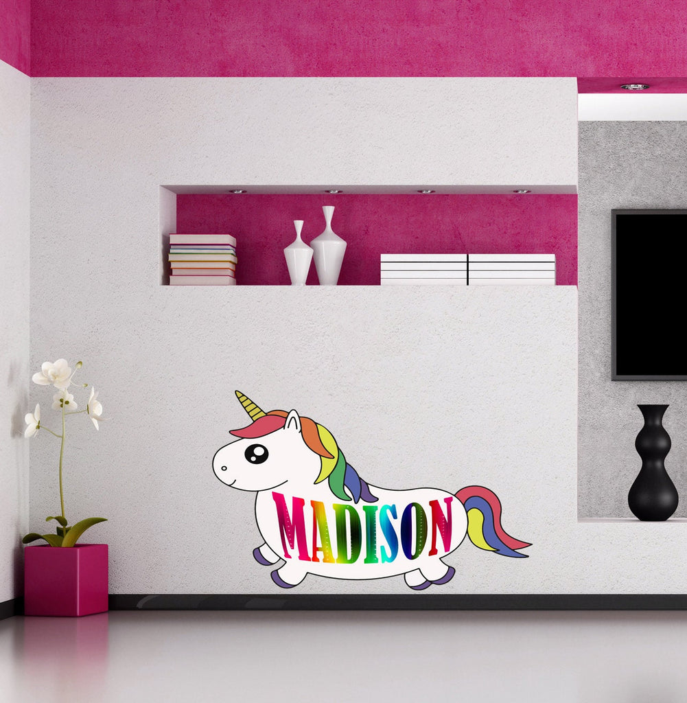 Pony Custom name wall decal, personalized sticker, personalized decal, nursery decal baby boy stickers, baby girl decal GD417