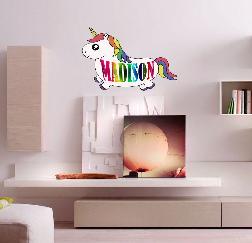 Pony Custom name wall decal, personalized sticker, personalized decal, nursery decal baby boy stickers, baby girl decal GD417
