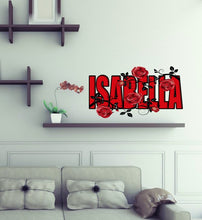 Load image into Gallery viewer, Red Rose Stickers,Large Flower Wall Decals for Girls Room-Window Sticker Flower- Custom Vinyl Decals for Nursery Decor GD427
