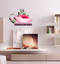 Load image into Gallery viewer, Vintage Peony Wall Decal,Custom Vinyl Decals, Peony Flower Wall Stickers,Flower Wall Art ,Peony Wall Mural for Bedroom Wall Decor GD437