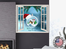 Load image into Gallery viewer, Merry Christmas Wall Decal. Christmas Window Vinyl Sticker. Christmas Wall Decor. Removable Decal. Holiday Theme for Home Decoration NT121
