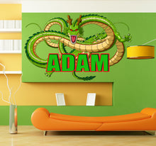Load image into Gallery viewer, Dragon Custom name wall decal, personalized sticker, personalized decal, nursery decal baby boy stickers, baby girl decal GD391