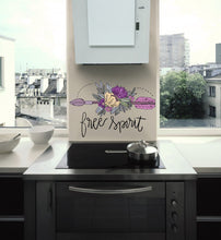Load image into Gallery viewer, Wall decal art stickers Boho Arrow Flowers, Boho Arrow Flowers Wall Decal, oho Arrow Flowers wall decor-GD483